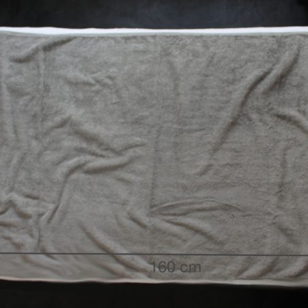 PANDHY’S Bath Towel (80x160 cm, 100% Cotton, grey)